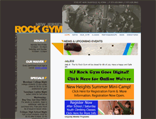 Tablet Screenshot of njrockgym.com
